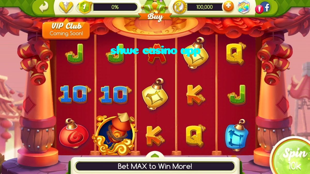 shwe casino app casino presented on mobile device in Pakistan with slots and live games